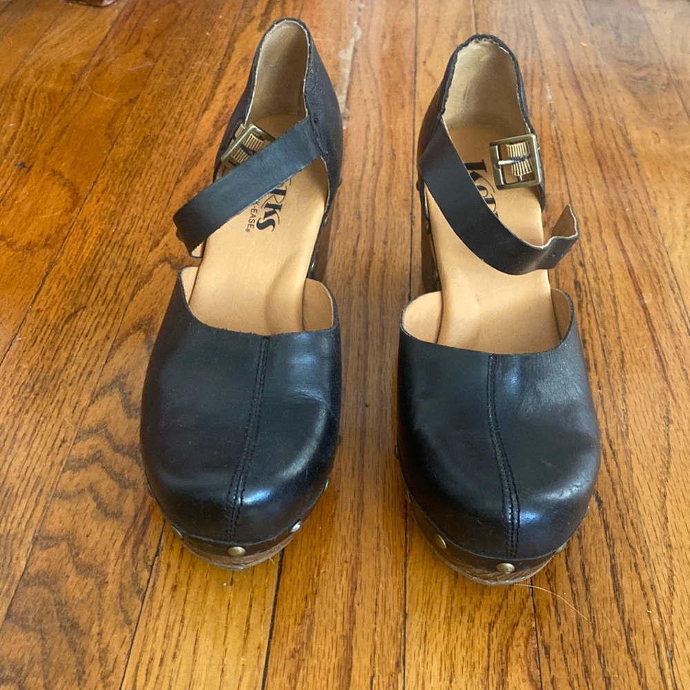 Korks heeled clog sandal